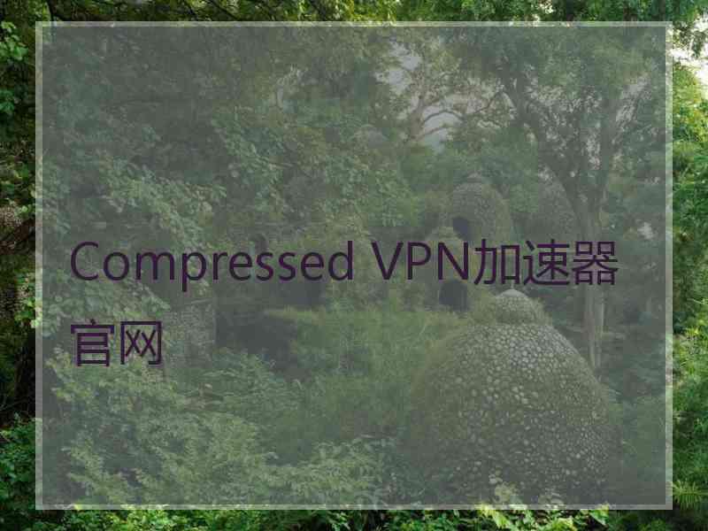 Compressed VPN加速器官网