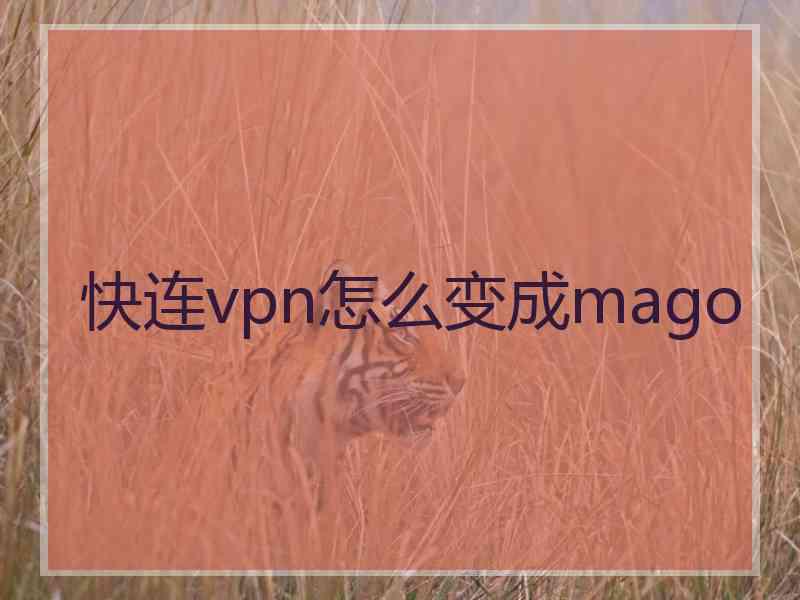 快连vpn怎么变成mago