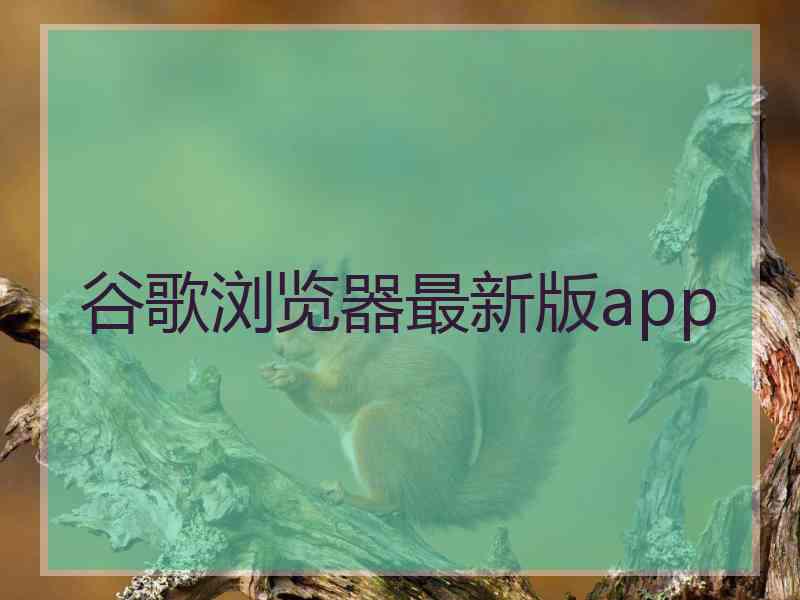 谷歌浏览器最新版app