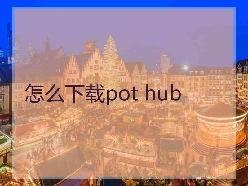 怎么下载pot hub