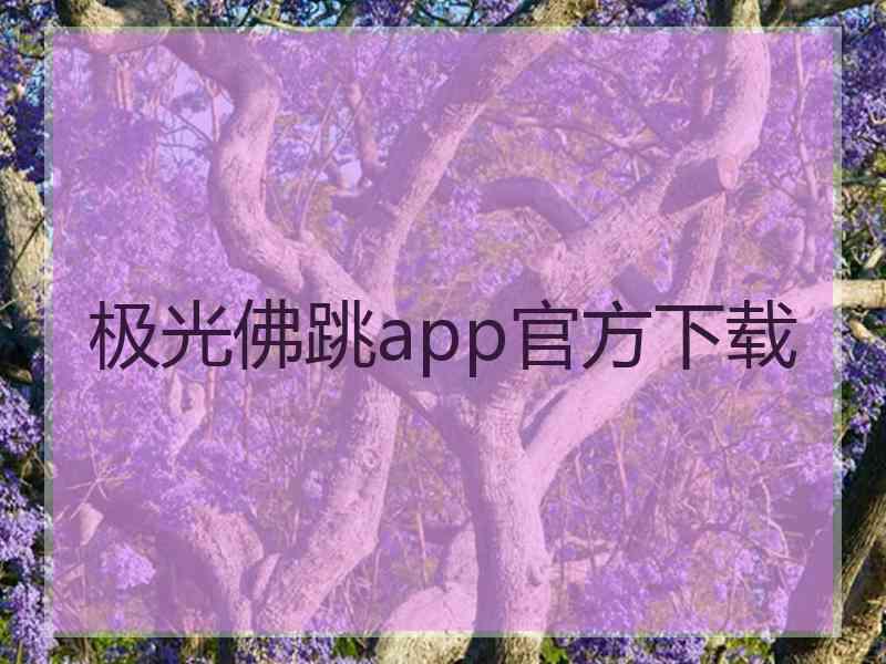 极光佛跳app官方下载