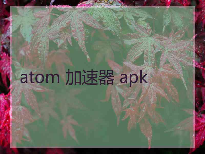 atom 加速器 apk