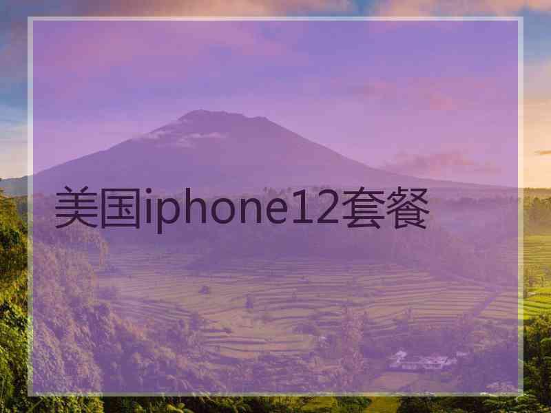 美国iphone12套餐