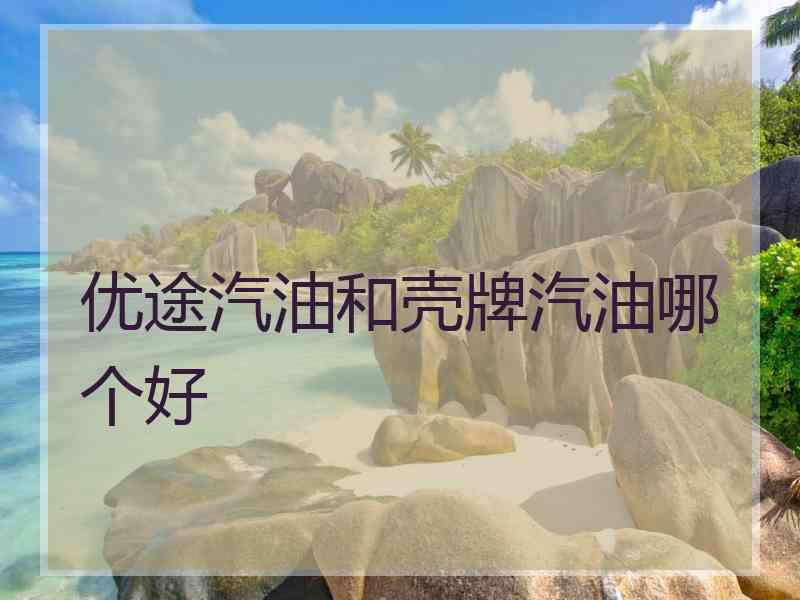 优途汽油和壳牌汽油哪个好