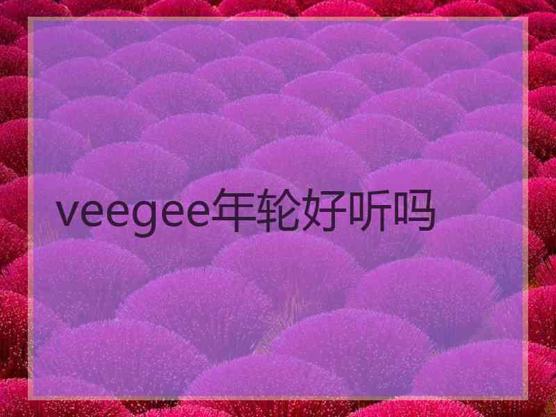 veegee年轮好听吗