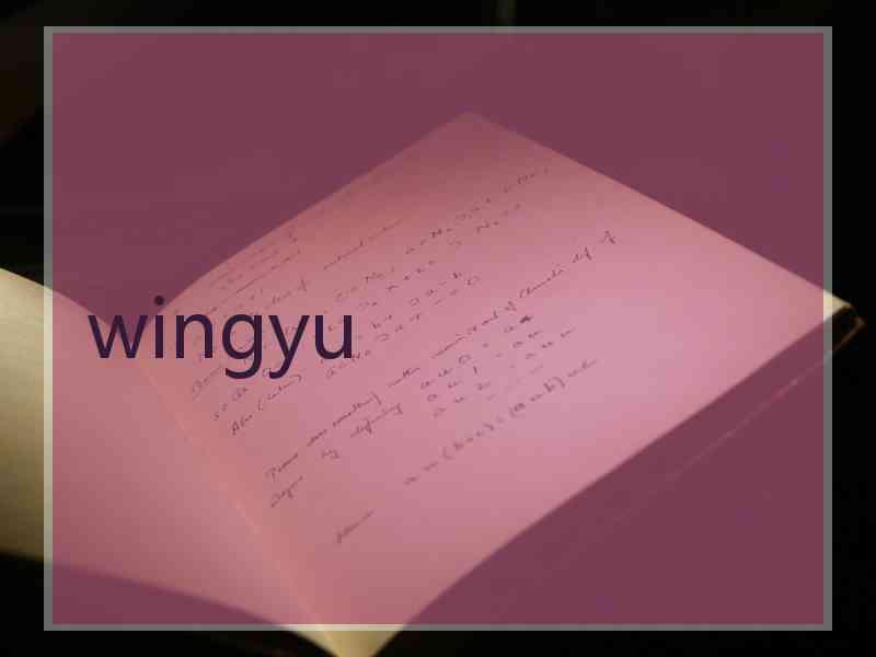 wingyu