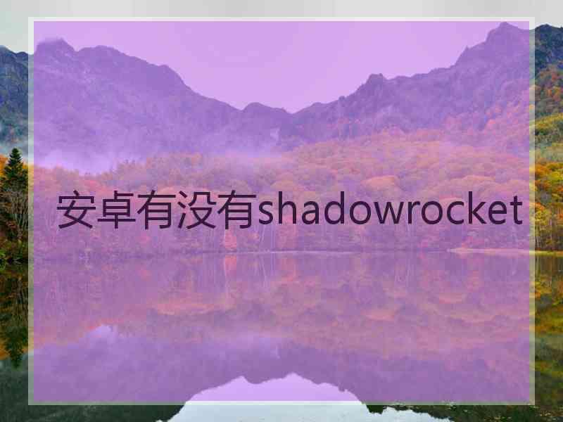 安卓有没有shadowrocket