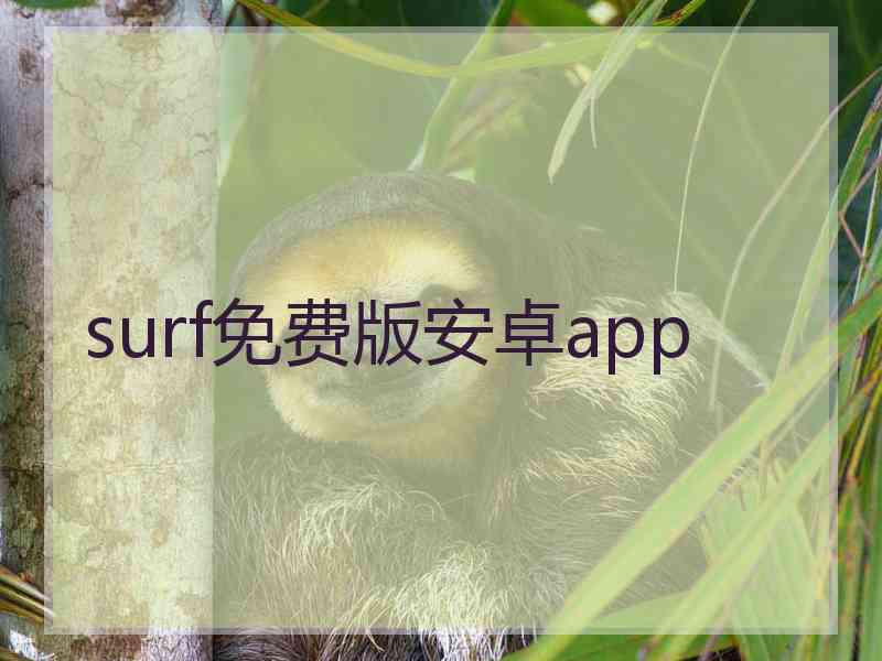 surf免费版安卓app