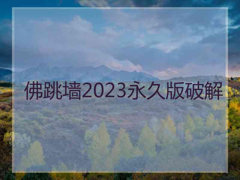 佛跳墙2023永久版破解