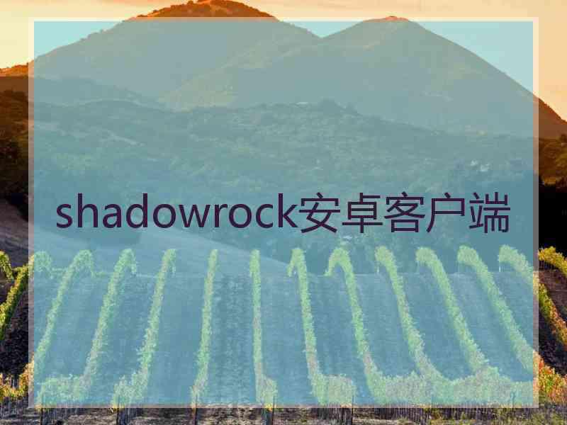 shadowrock安卓客户端