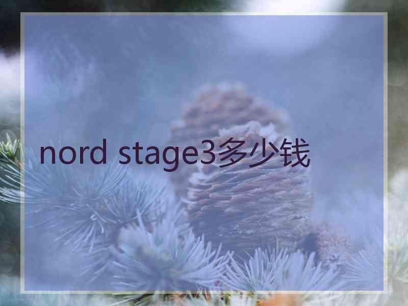 nord stage3多少钱