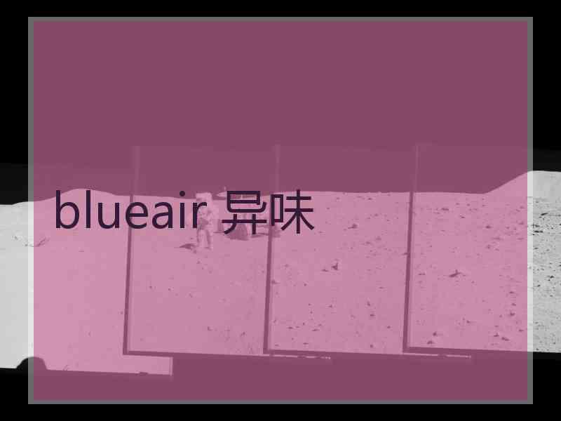 blueair 异味