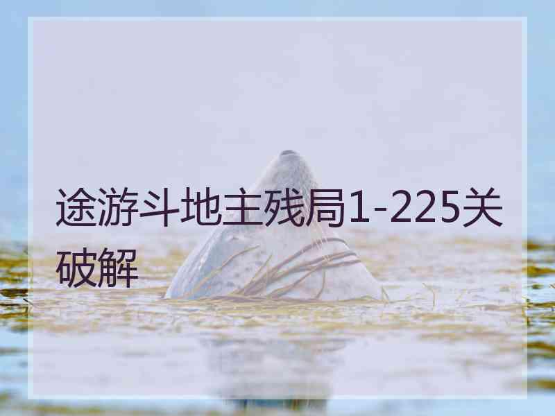 途游斗地主残局1-225关破解