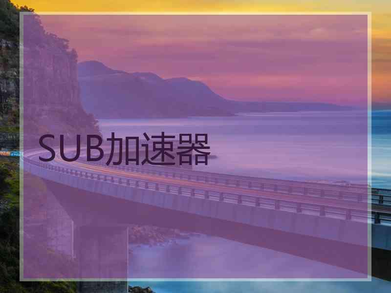 SUB加速器