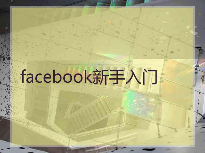 facebook新手入门