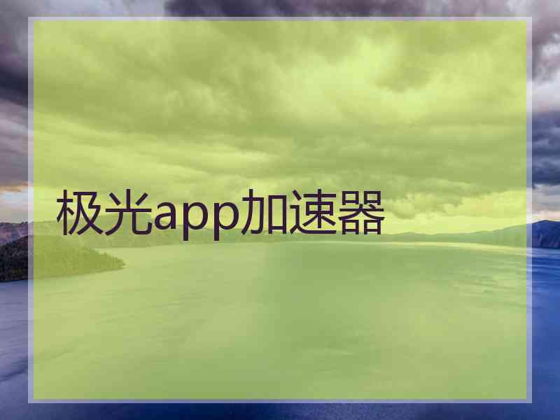 极光app加速器