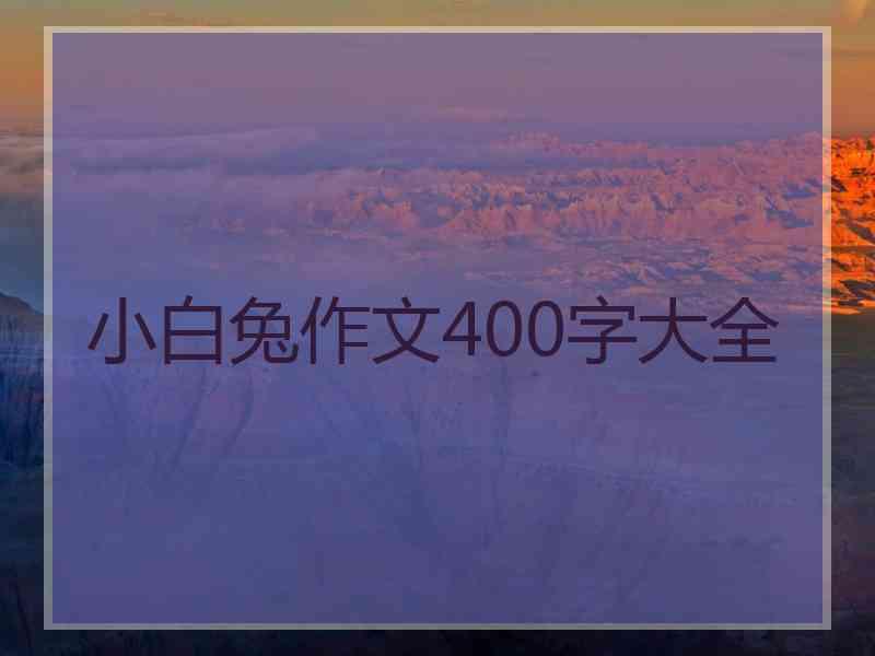 小白兔作文400字大全