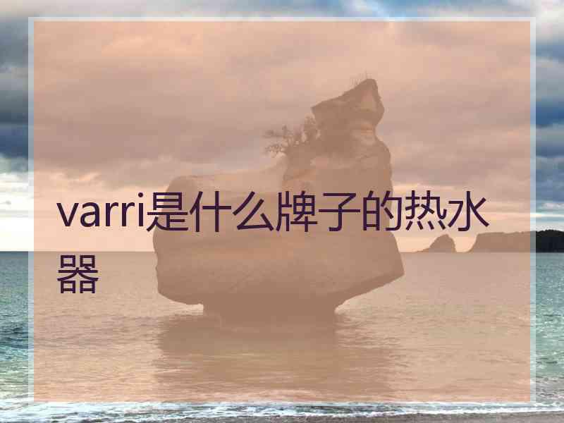 varri是什么牌子的热水器