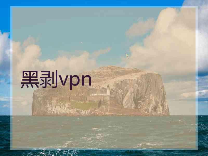 黑剥vpn