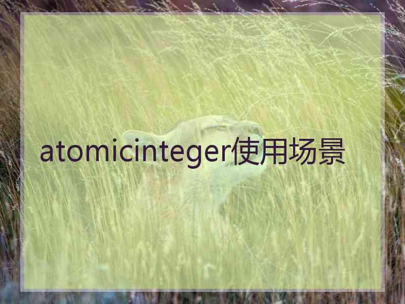 atomicinteger使用场景