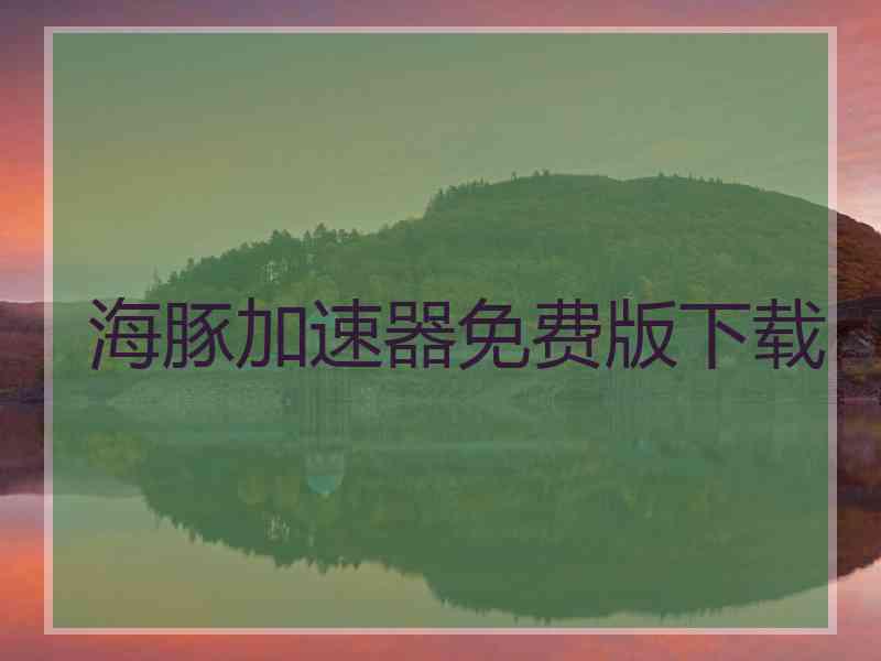 海豚加速器免费版下载