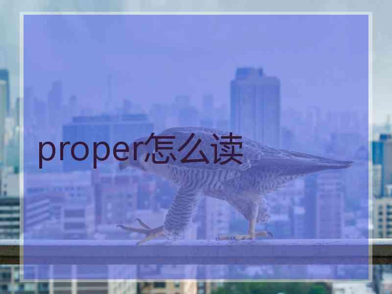 proper怎么读