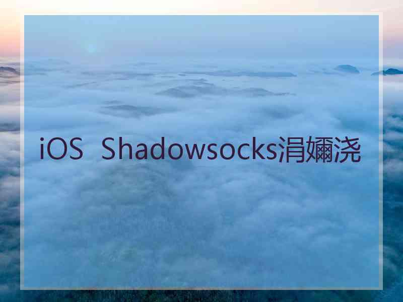 iOS  Shadowsocks涓嬭浇