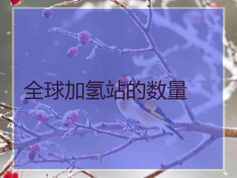 全球加氢站的数量