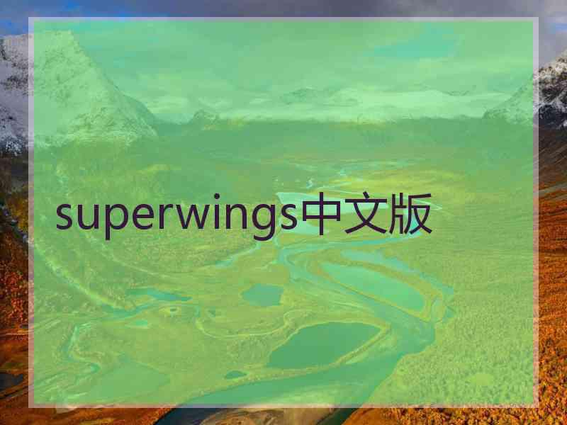 superwings中文版