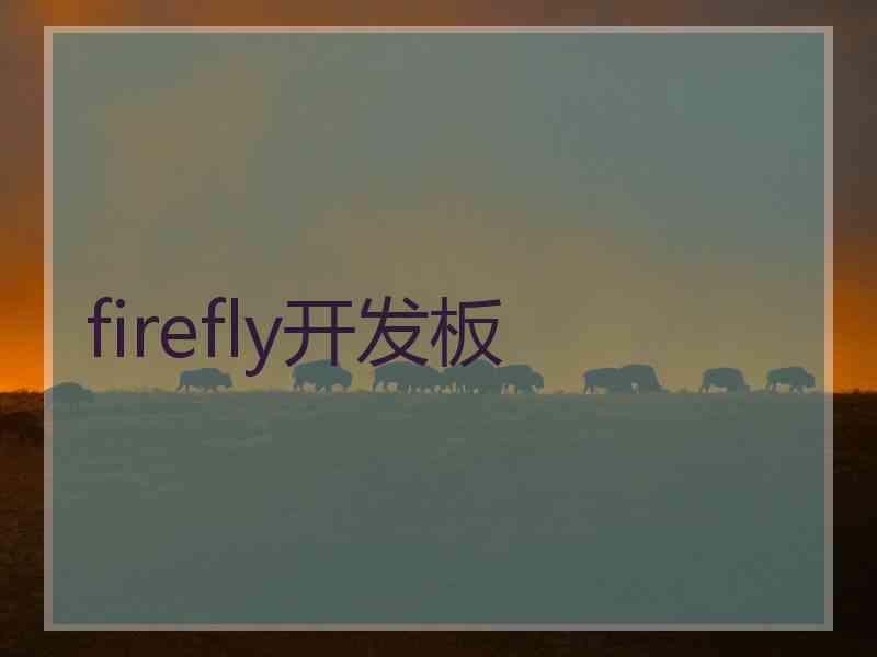 firefly开发板