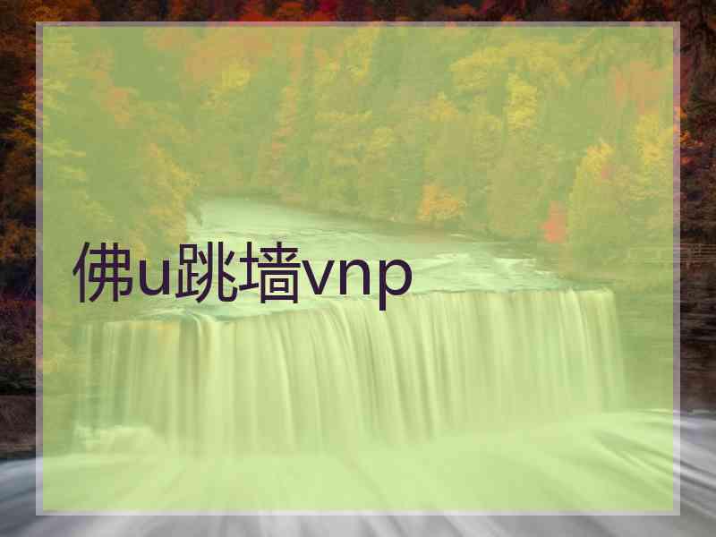 佛u跳墙vnp