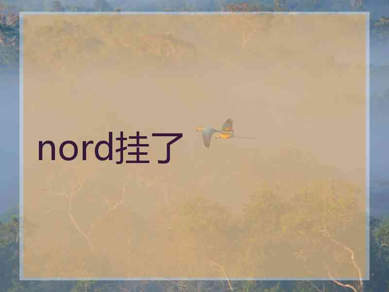 nord挂了