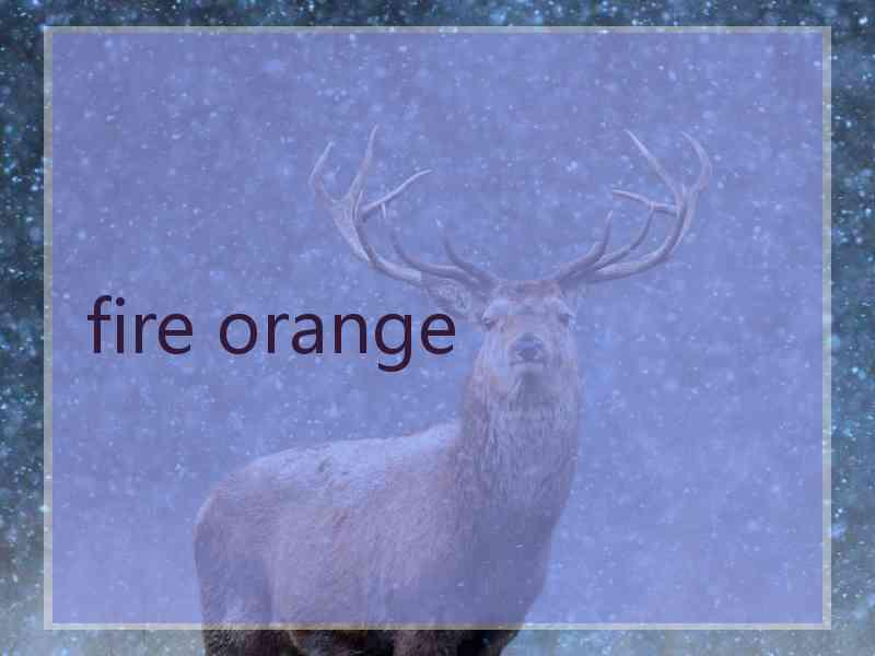 fire orange