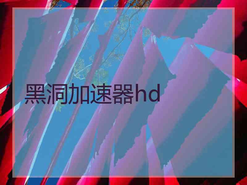 黑洞加速器hd