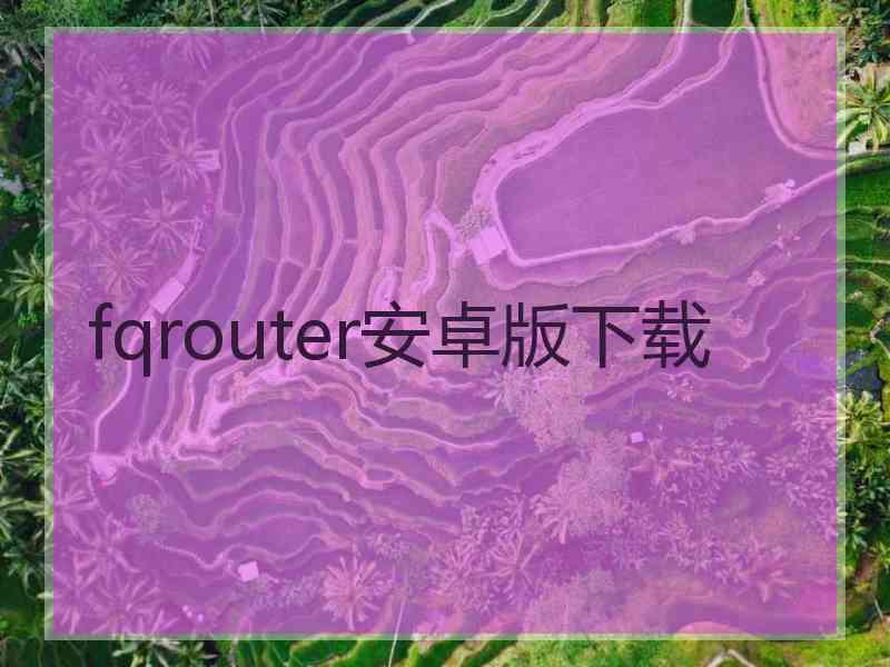 fqrouter安卓版下载