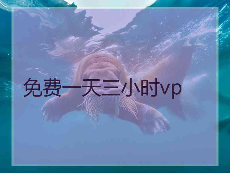 免费一天三小时vp