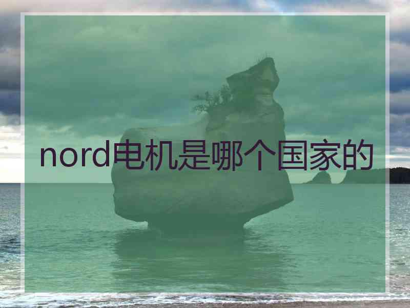 nord电机是哪个国家的