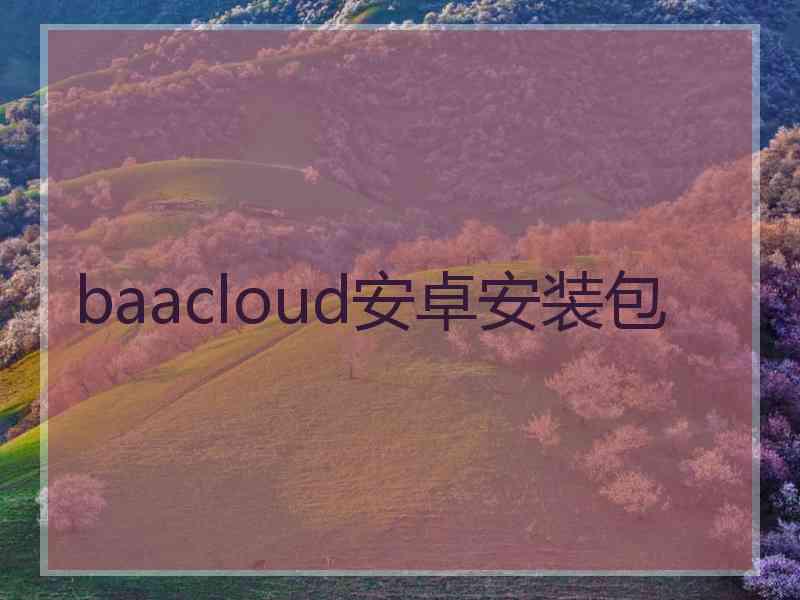 baacloud安卓安装包