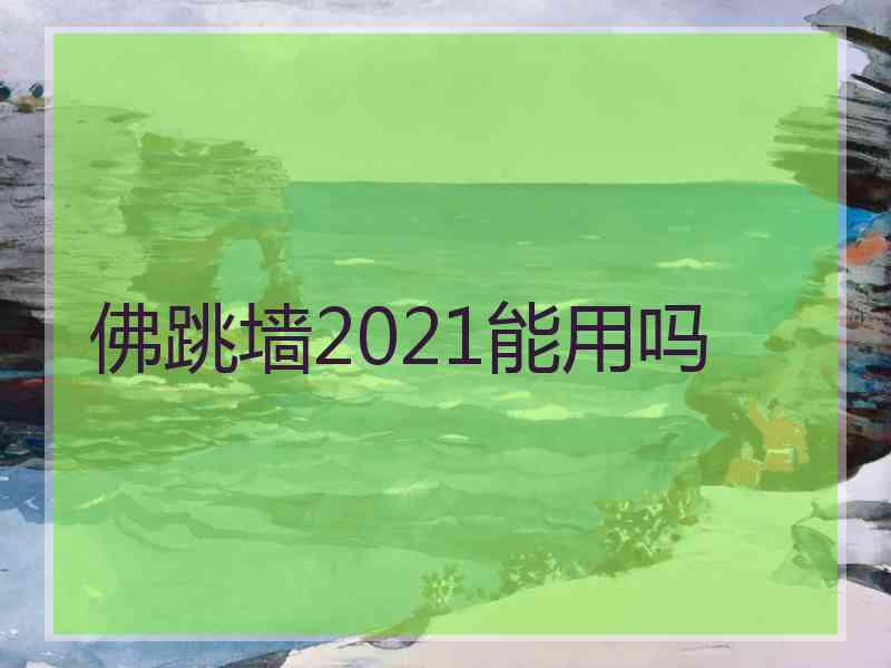 佛跳墙2021能用吗