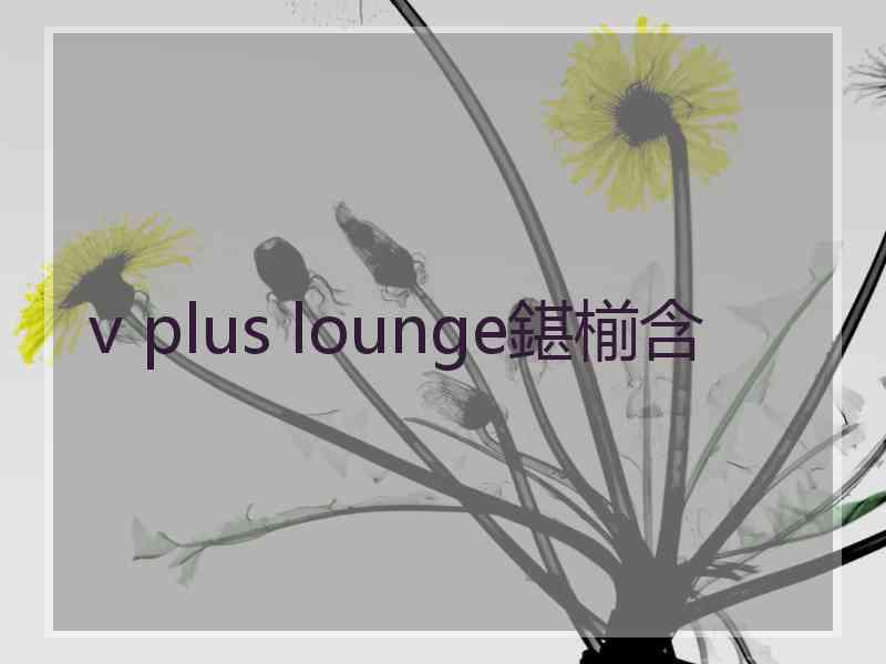 v plus lounge鍖椾含