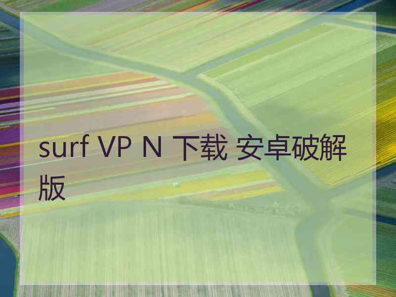 surf VP N 下载 安卓破解版