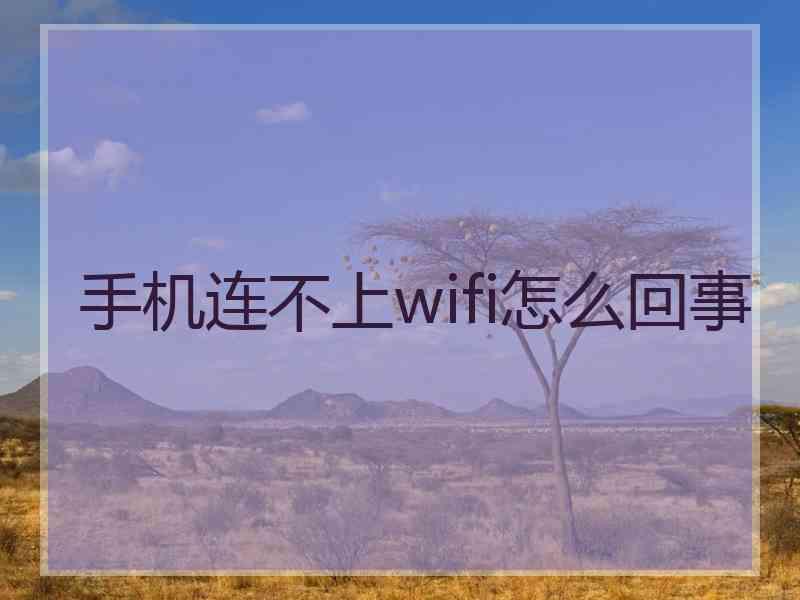 手机连不上wifi怎么回事