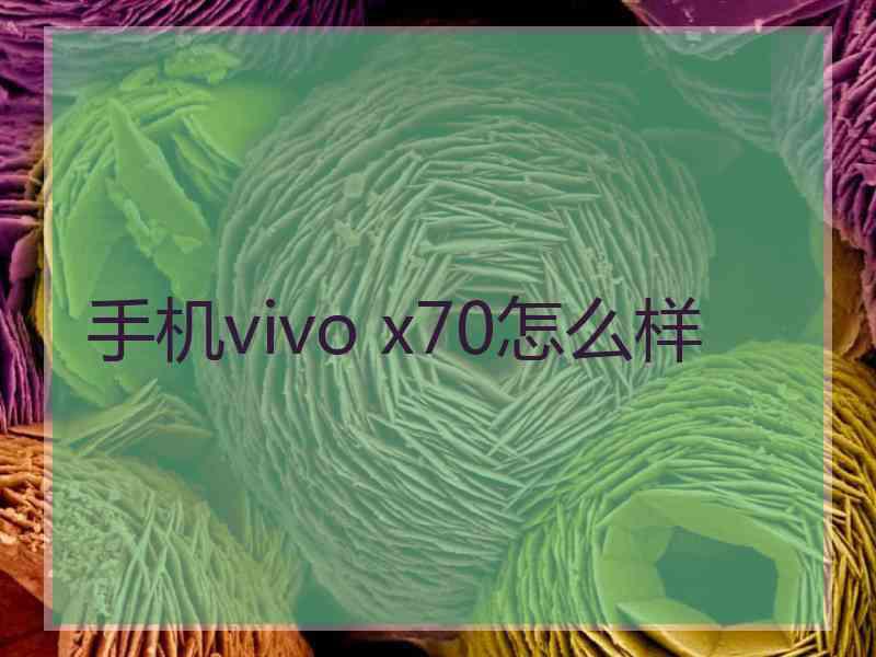 手机vivo x70怎么样