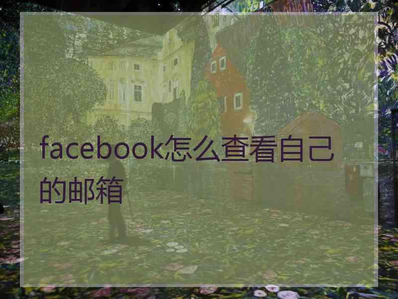 facebook怎么查看自己的邮箱