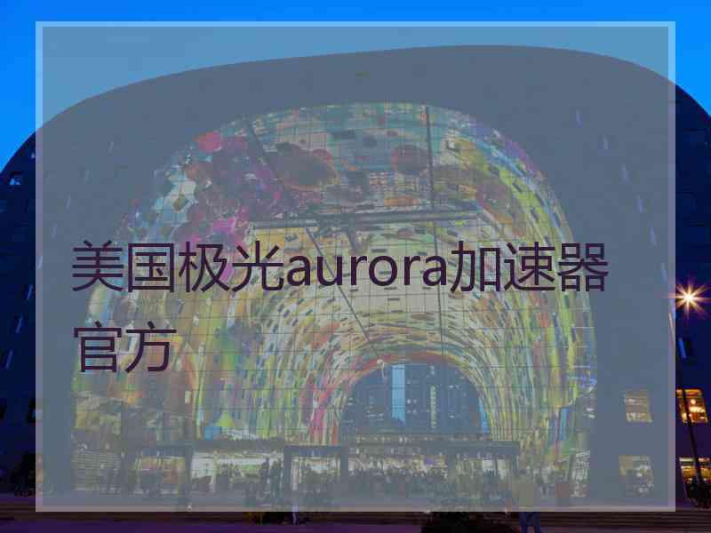 美国极光aurora加速器官方