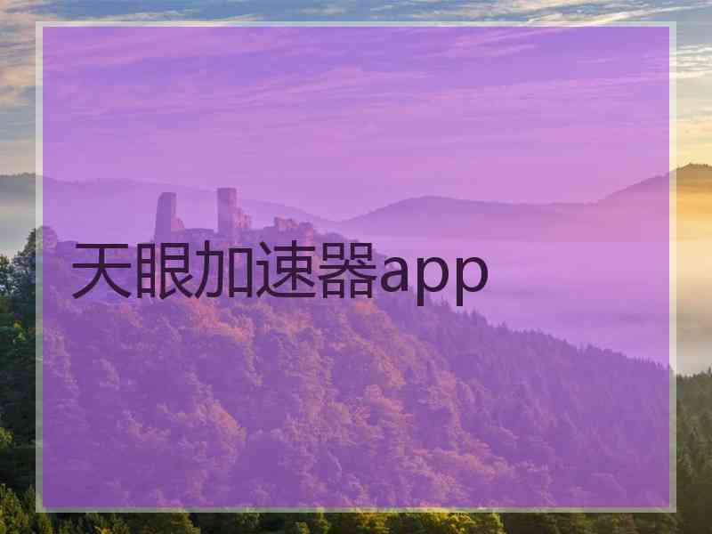 天眼加速器app