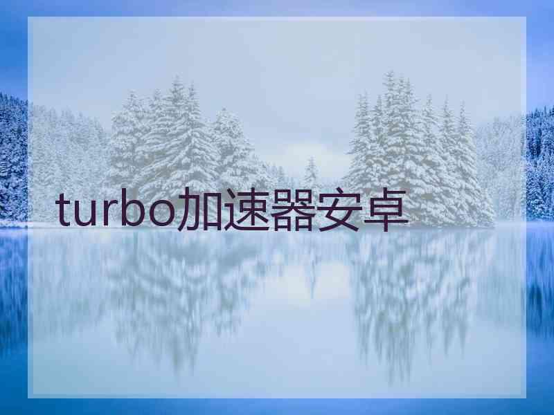 turbo加速器安卓