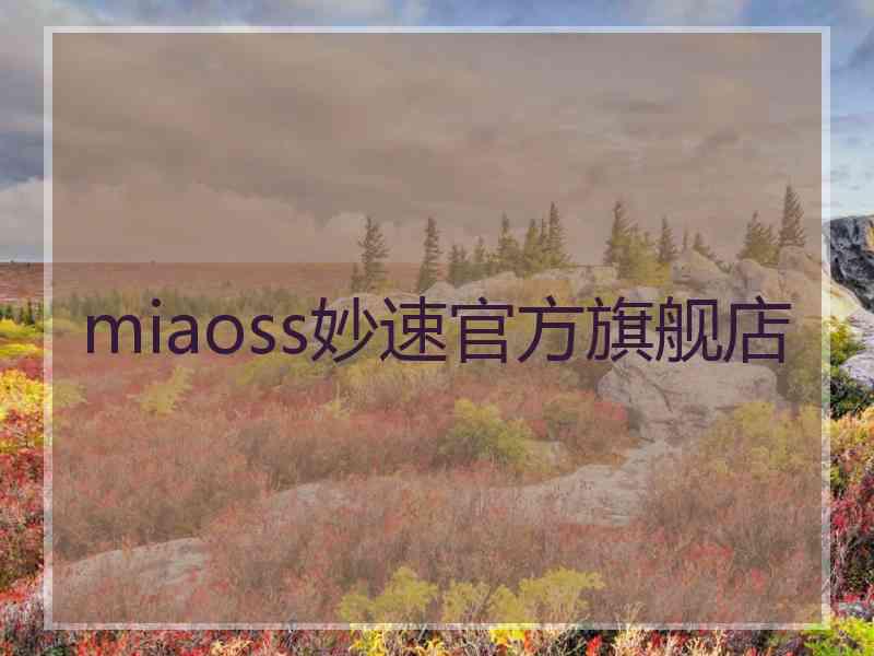 miaoss妙速官方旗舰店