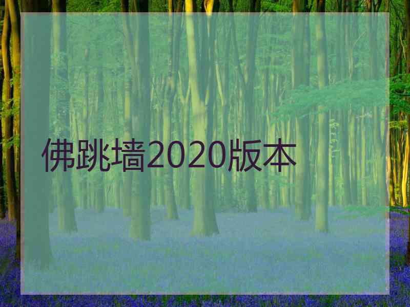 佛跳墙2020版本