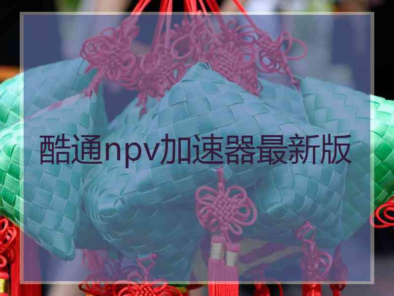 酷通npv加速器最新版